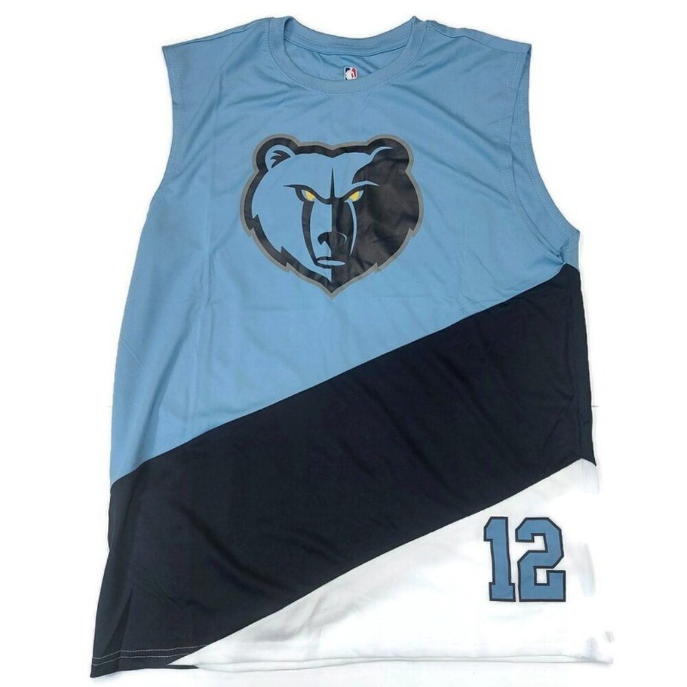 Unk Light Blue Black White Memphis Grizzlies Sleeveless Tank